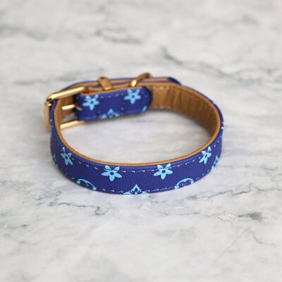 Collar-Perro-Cuero-Vintage-Premium-Vintage-Azul