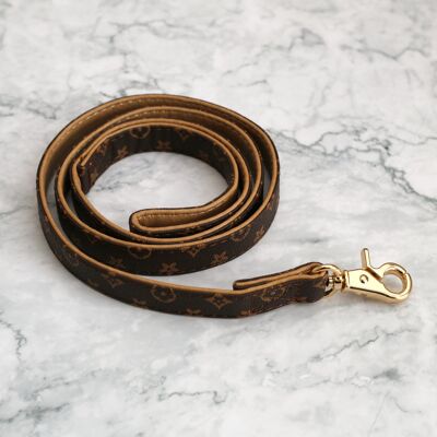 Premium-Vintage-Leather-Dog-Lead-Stars-in-marrone