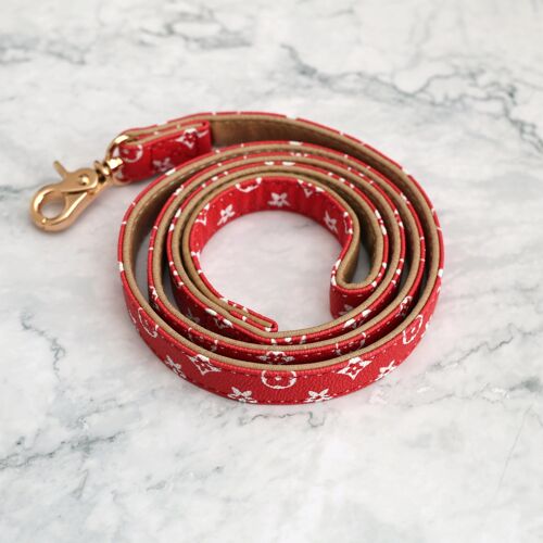 Premium-Vintage-Leather-Dog-Lead-Red-Passion