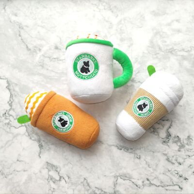 Plush Dog Toy Starbarks Coffee