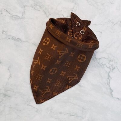 Designer Premium Dog Scarf Bandana - Chocolat