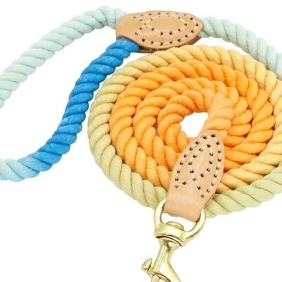 Cuerda de perro de algodón hecha a mano unrise Ombre