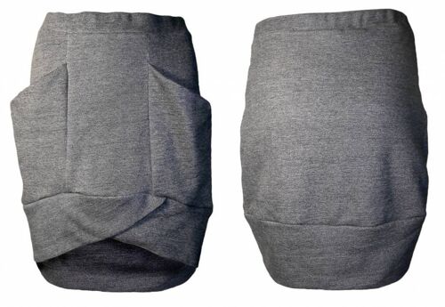 ELOT skirt, sweat - darkgrey