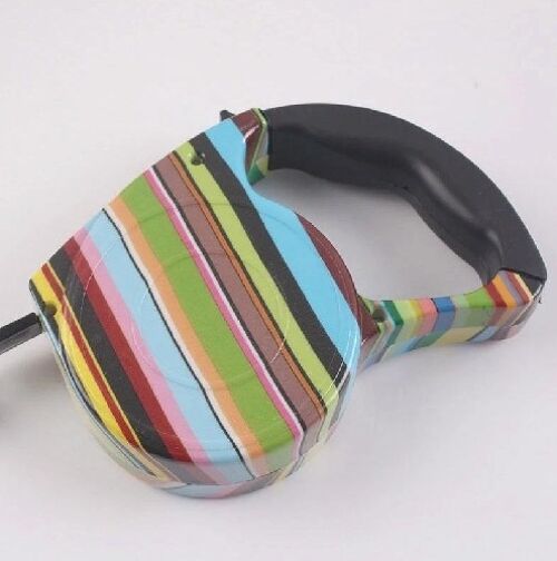 Colorful Automatic Retractable Dog Lead - Rainbow