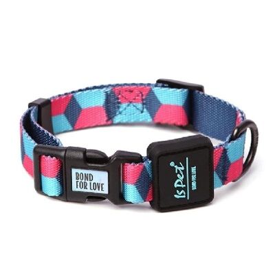 Bond For Love Lightweight Dog Collar - Dark Rhombus