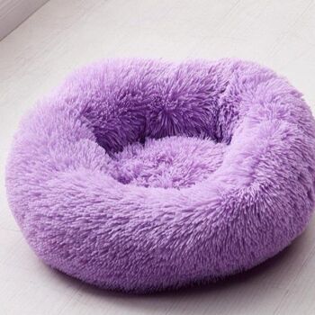 Coussin de lit Donut pour chien moelleux de luxe Confort supérieur - Violet arge 3