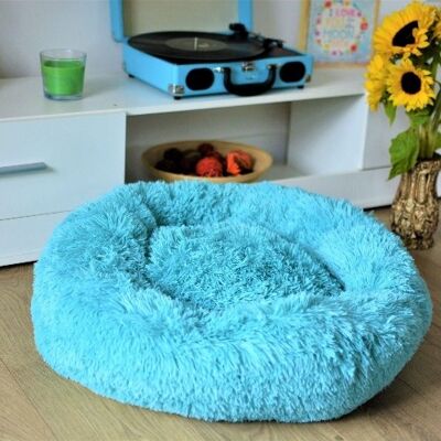 Luxury Soft Dog Donut Bed Cushion Superior Comfort int edium