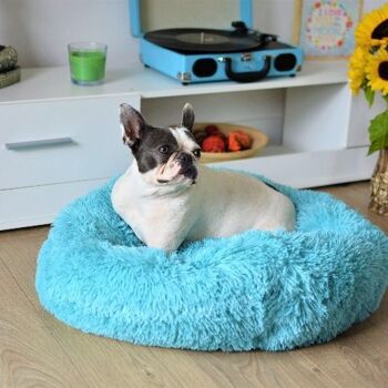 Coussin de lit en forme de beignet pour chien doux de luxe Confort supérieur int edium 3