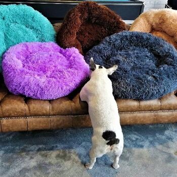 Coussin de lit en forme de beignet pour chien doux de luxe Confort supérieur int edium 4