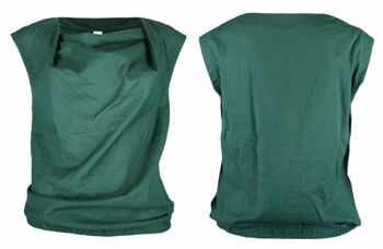 Blouse LIZZ, uni - vert 1