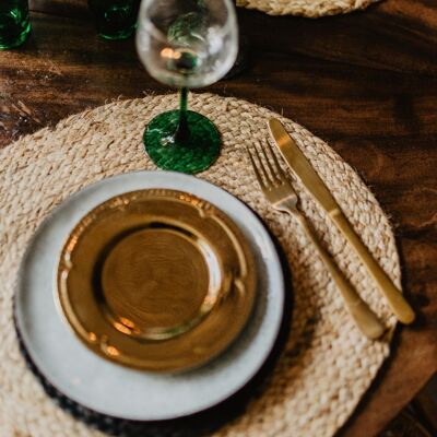 Jute Placemat Natural Tableaccessory Dinner table