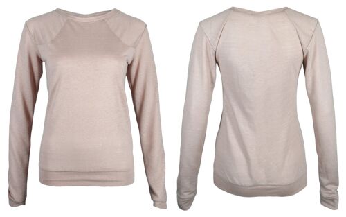 LENE longsleeve, linen - rose