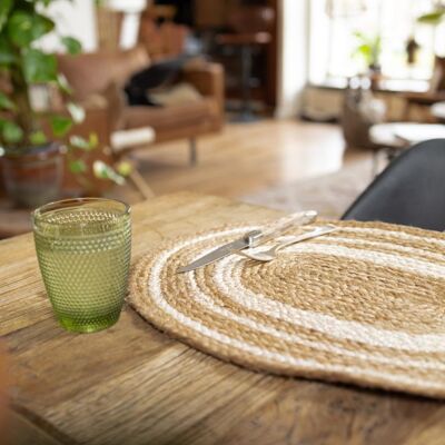 Jute Placemat Natural-Ecru Table Accessories Dinner Table