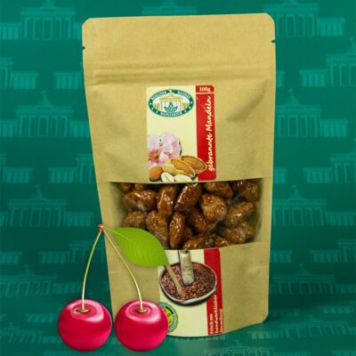 100g roasted almonds with cherry