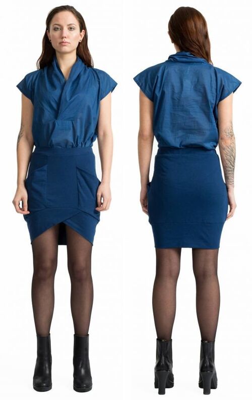 ELOT skirt, single jersey - blue