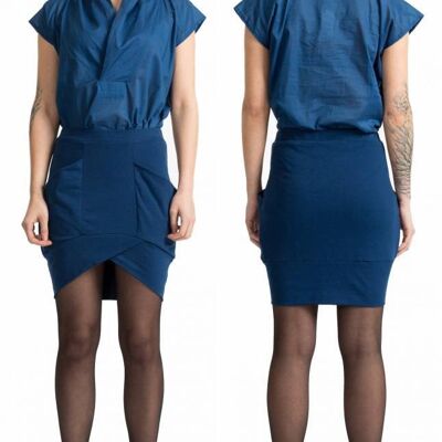 ELOT skirt, single jersey - blue