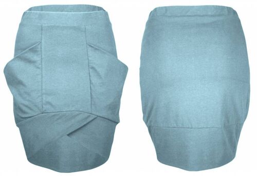 ELOT skirt, single jersey - bluegreen