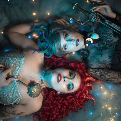 Octopus tentacles headdress mermaid steampunk outfit headpiece cosplay mermaid maniac mansion Cthulhu