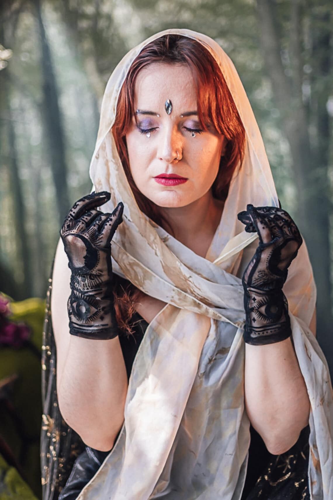 Pañuelo Malaquita Mármol Blanco Fular naturale piedra dorada__