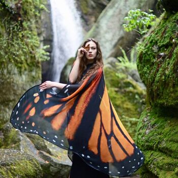 Ailes de papillon Cape longue de monarque Costume de fée danse du ventre__ 4