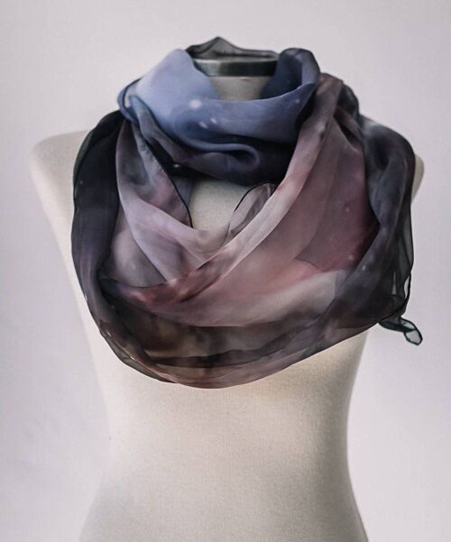 Orion Purple and Pink Nebula Scarf Celestial Witchy gift__