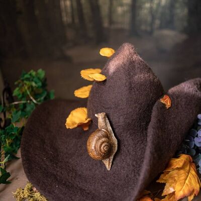 Funghi del cappello della strega della foresta Mago della foresta della lumaca Halloween