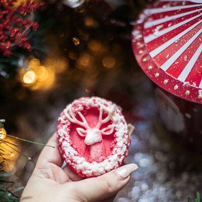 Savon Cerf d'hiver Fait à la main Bonbons de Noël parfum biscuits