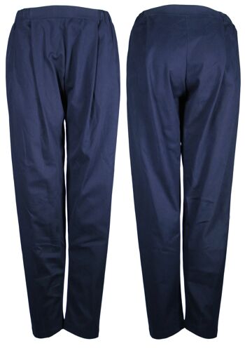 Pantalon COSY II, toile - bleu foncé 1