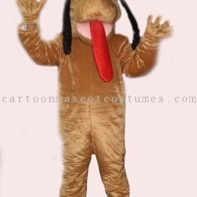 Scooby dog spotsound Mascot Costume waves hand for us & with smile in his face .