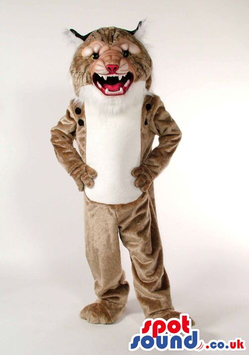The world famous Disney white monster spotsound Mascot Costume with a lovely smile .