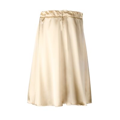 Gold silk skirt
