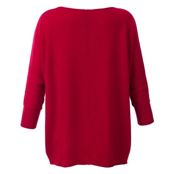 Pull cachemire rouge 2