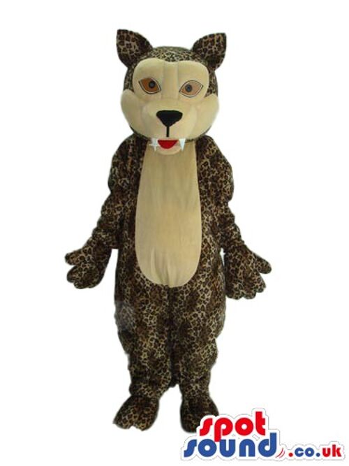 Brown Teddy Bear Couple Animal spotsound Mascot Costume With Black Nose And Eyes .