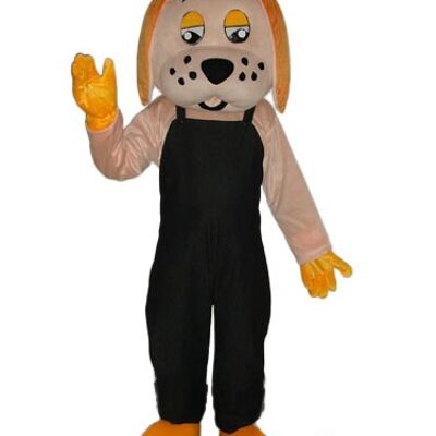 Brown And White Tiger Animal spotsound Mascot Costume With Plain T-Shirt .