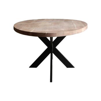 Table de salle à manger Oval Acacia 200x110cm avec Spider Leg Narrow 200x110cm 193 2