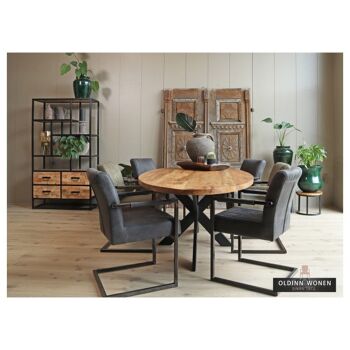 Table de salle à manger Oval Mango 200x110cm avec Spider Leg Narrow 200x110cm 210 3