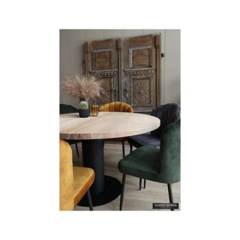 Table de salle à manger Round Chêne avec pied colonne – 130 cm 140 264 3