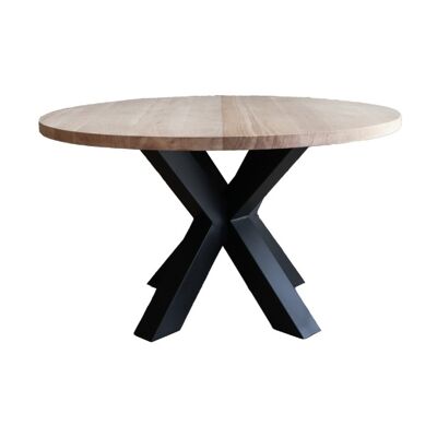 Eetkamertafel Rond Eiken met Sterpoot – 130 cm 120