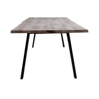 Table tronc d'arbre Chêne 200x100cm avec pied Trapèze Étroit 220x100cm 476 2