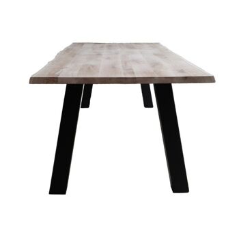 Table tronc d'arbre Chêne 200x100cm avec pied trapèze 200x100cm 487 2