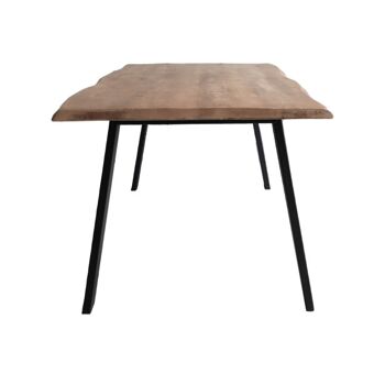 Table tronc d'arbre Mango NF 200x100cm avec pied trapèze Étroit 240x100cm Étroit 541 2