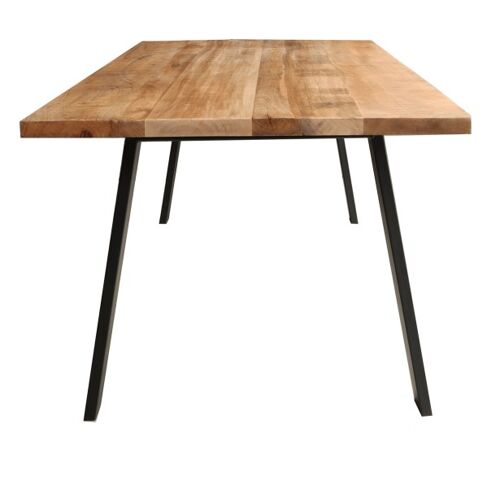 Eetkamertafel Mango Nature Finish 200x100cm met Spinpoot 200x100cm 713