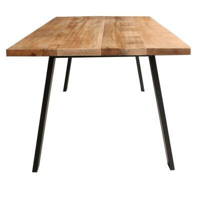 Eetkamertafel Mango Nature Finish 200x100cm met Spinpoot 200x100cm 713