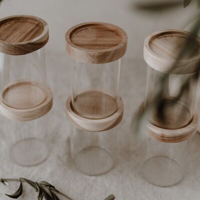 Mini storage jars in a set of 6 (PU = 2 sets)
