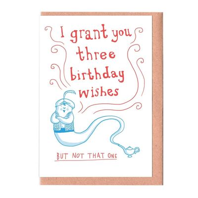 Three Wishes Birthday Card