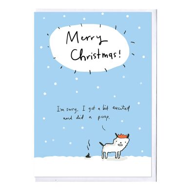 Christmas Dog Poop Card