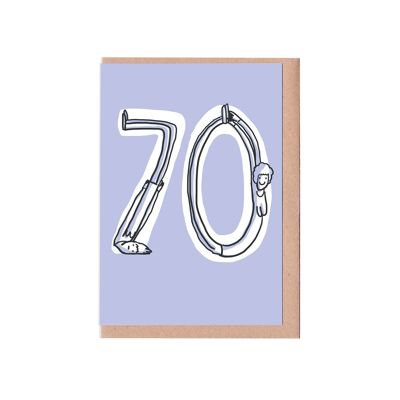 70th Birthday Woman Card