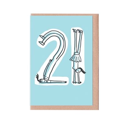 21st Birthday Woman Card