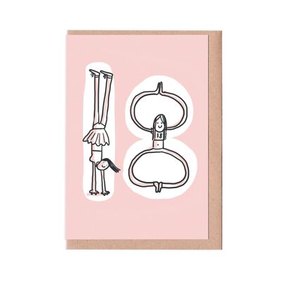 18th Birthday Woman Card