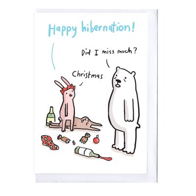 Happy Hibernation Christmas Card